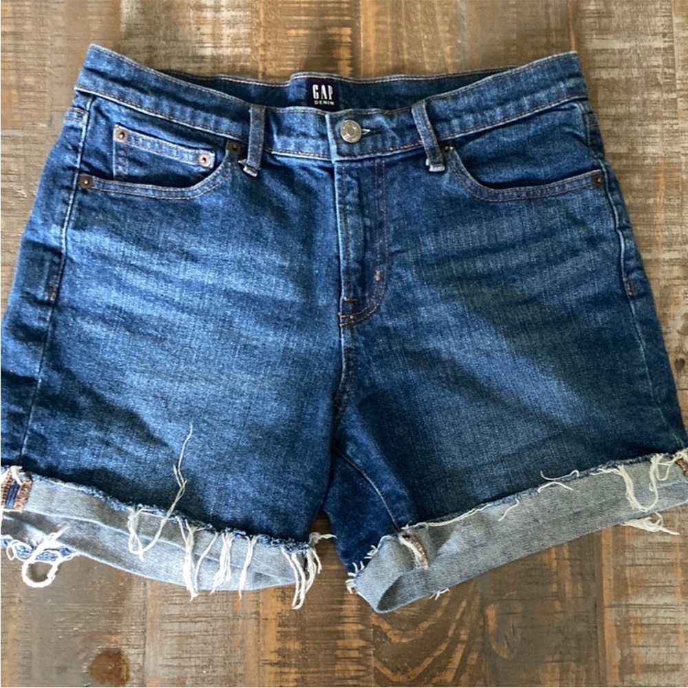 GAP Women's Dark Blue Jean Shorts